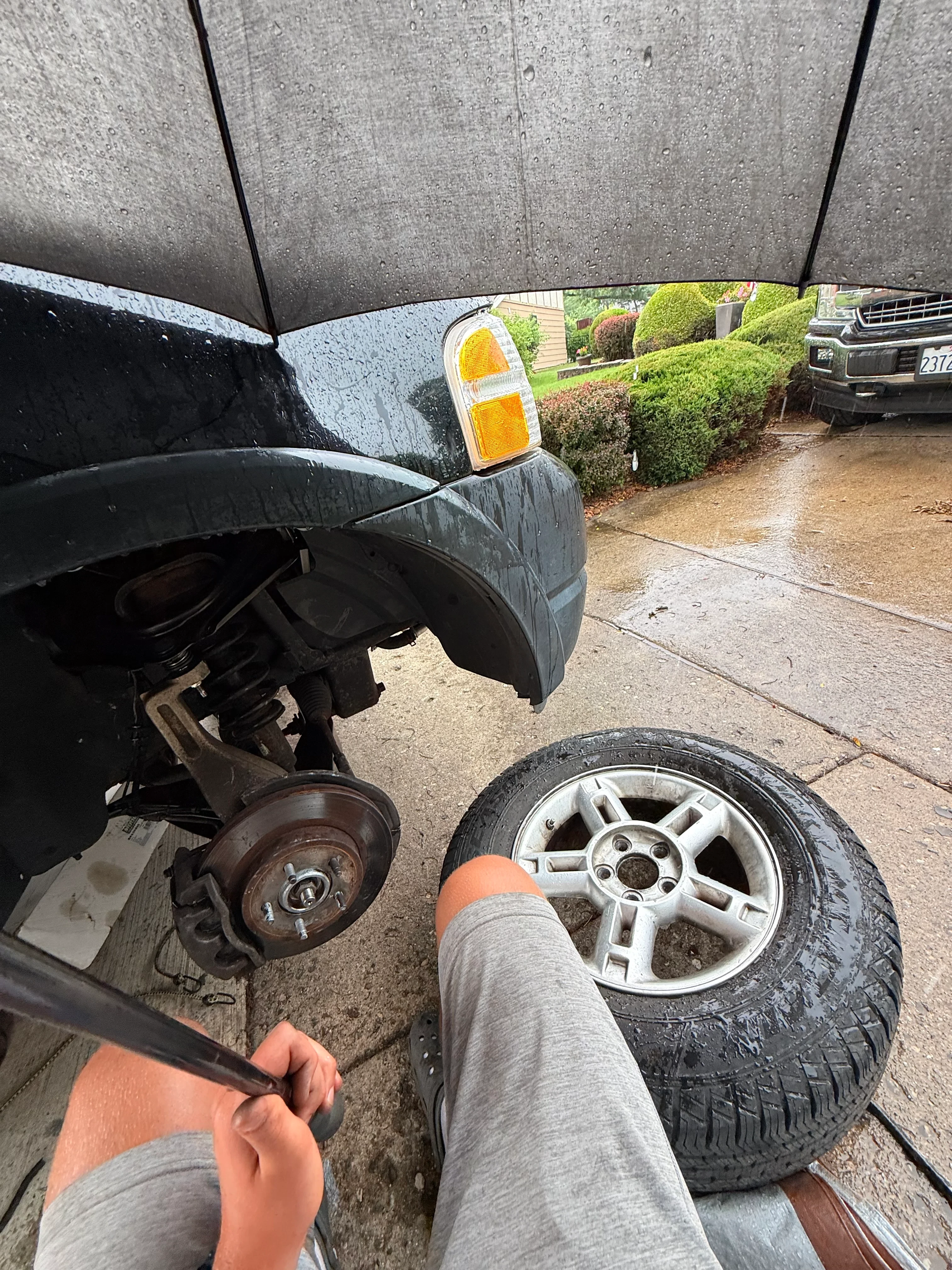 A little soaked