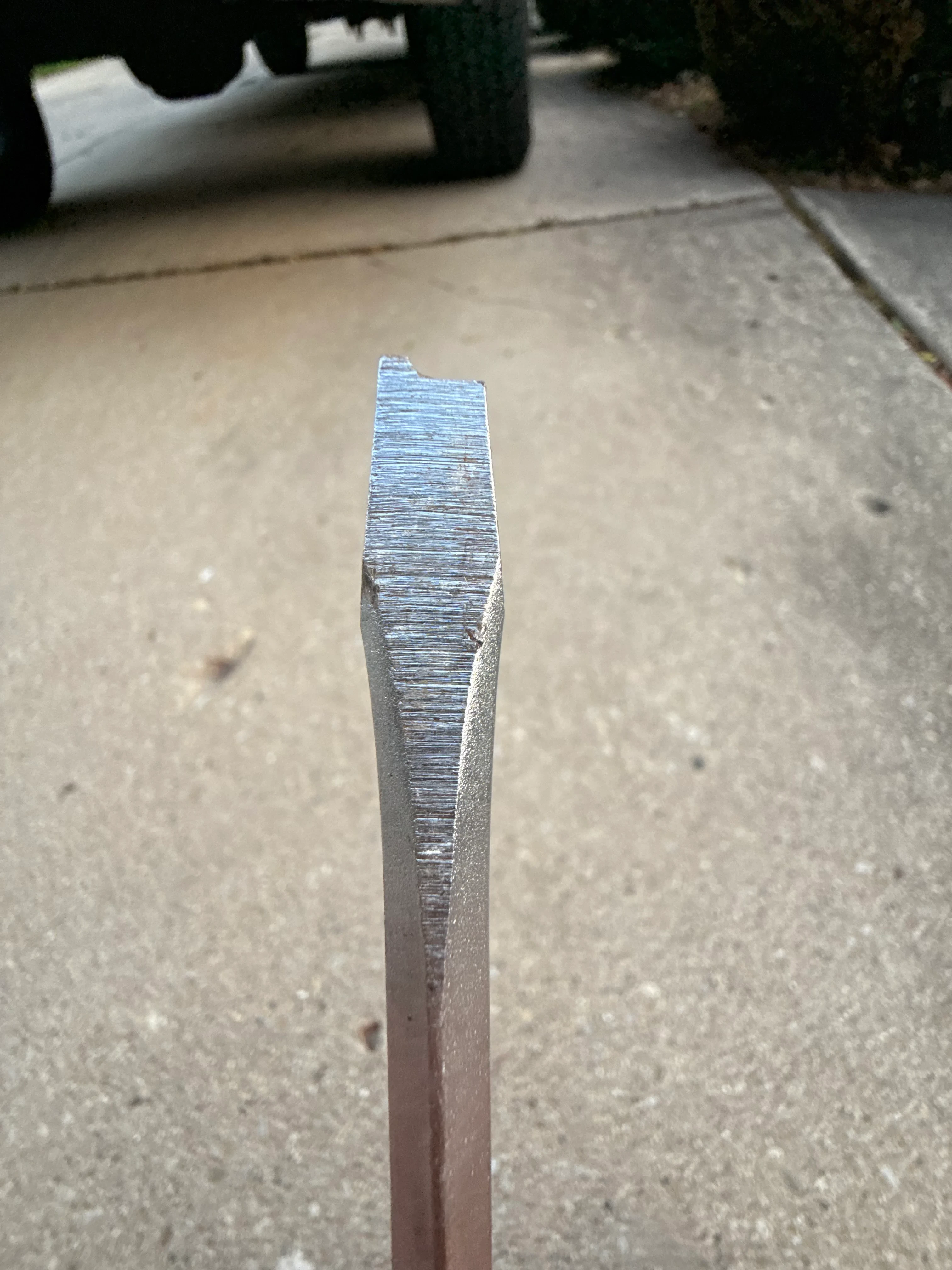 Chipped screwdriver