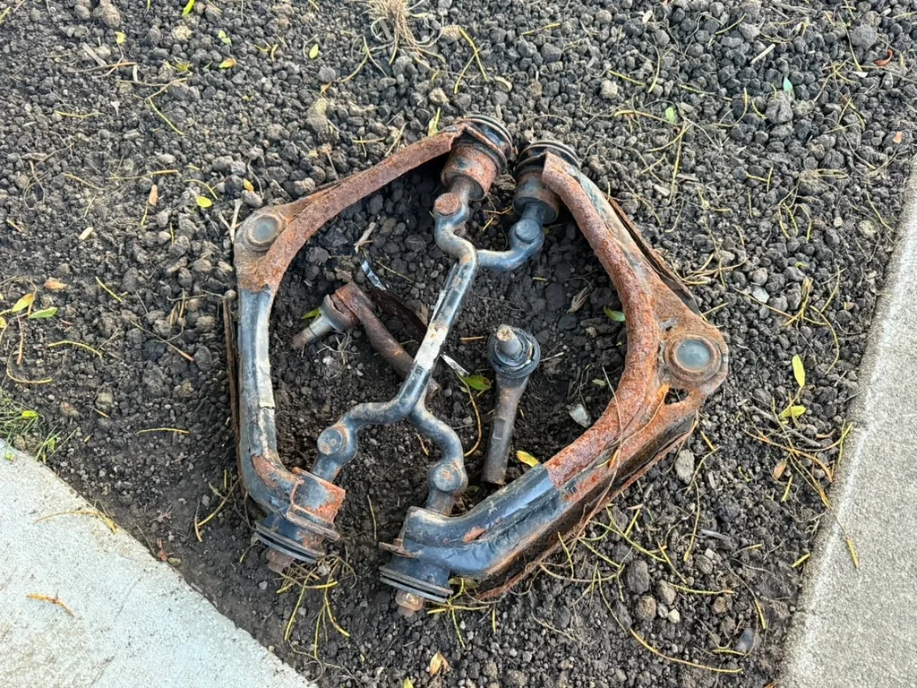 Upper control arms and tie rod ends