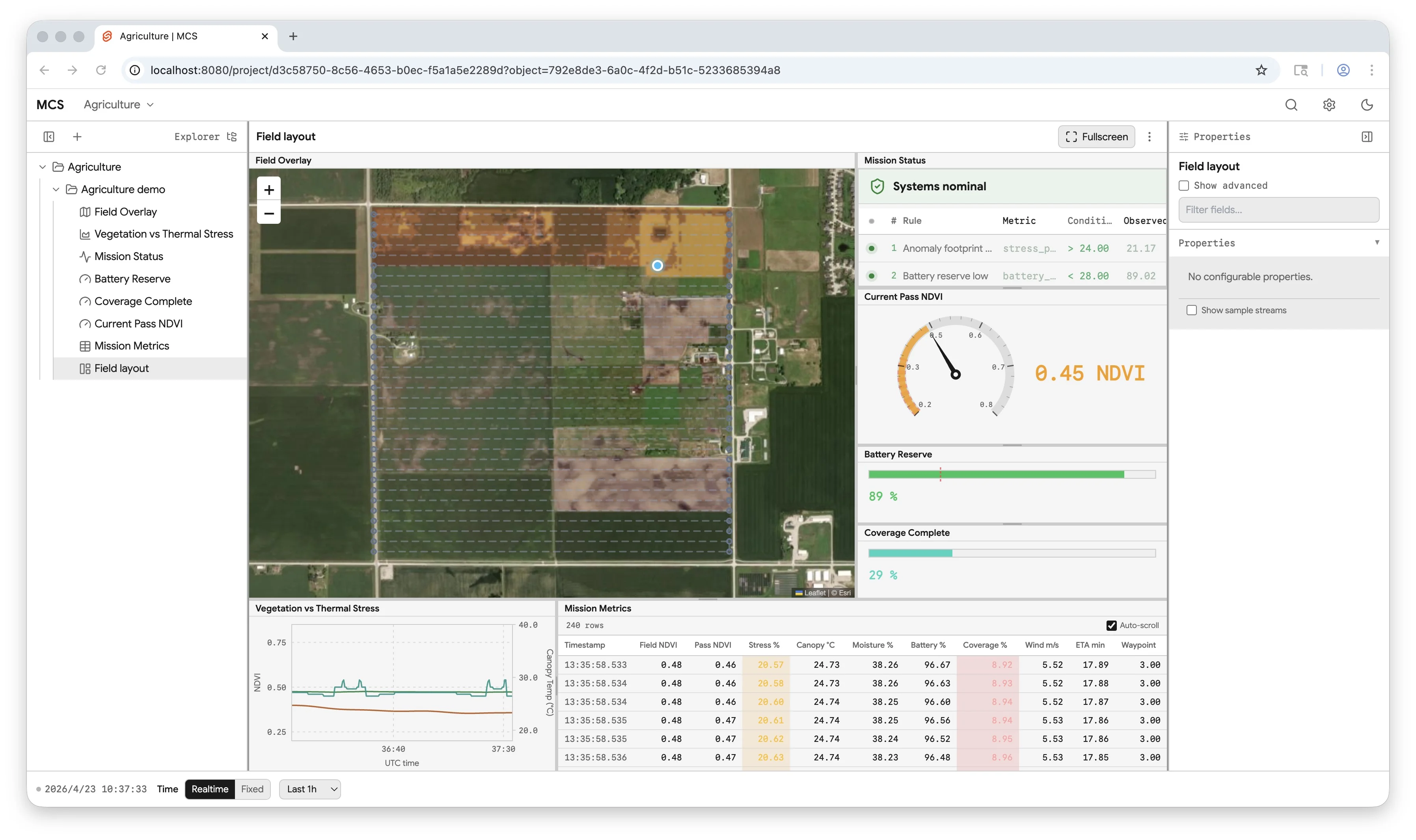 MCS agriculture demo layout (light mode)